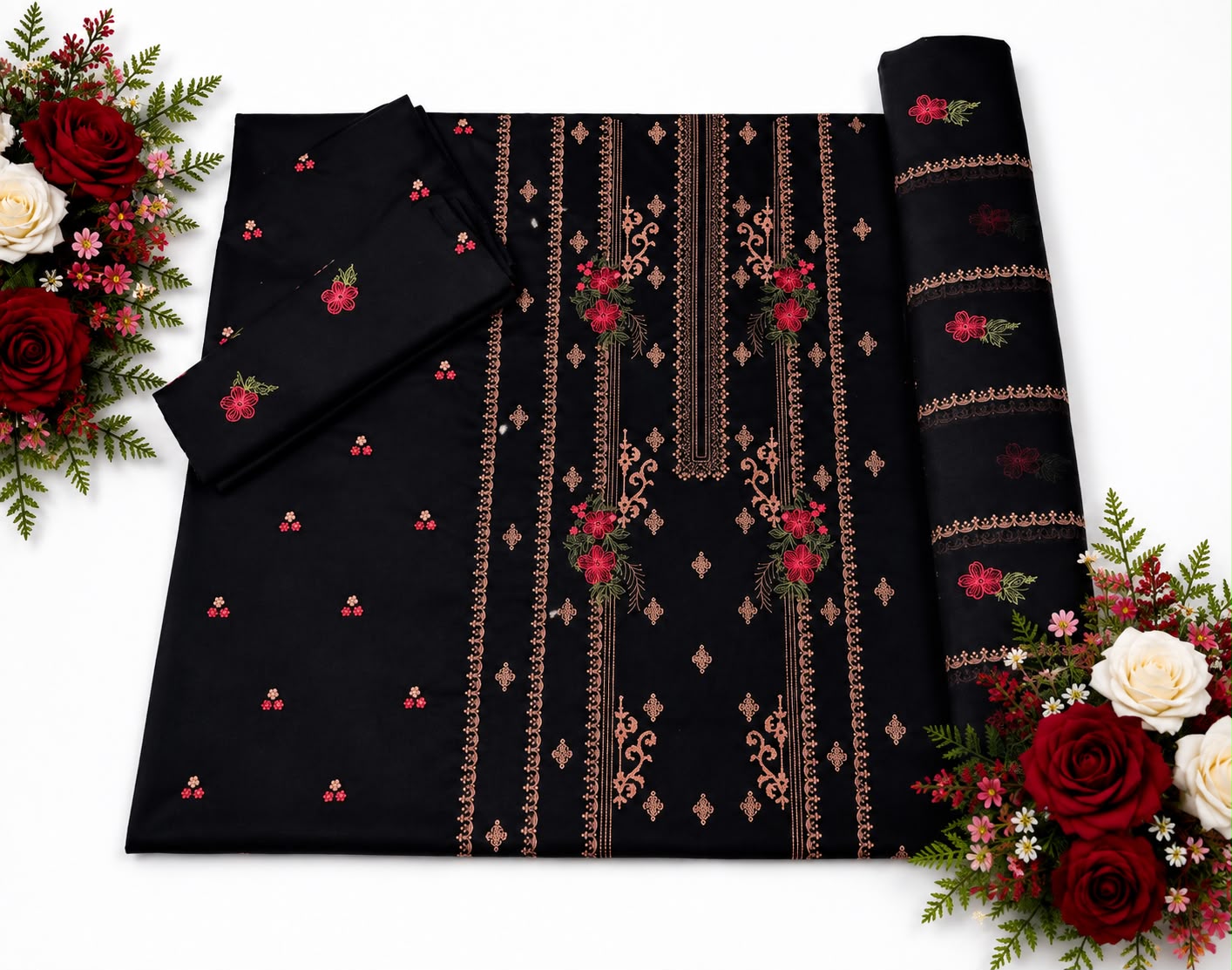 Premium Karandi 3-Piece Suit