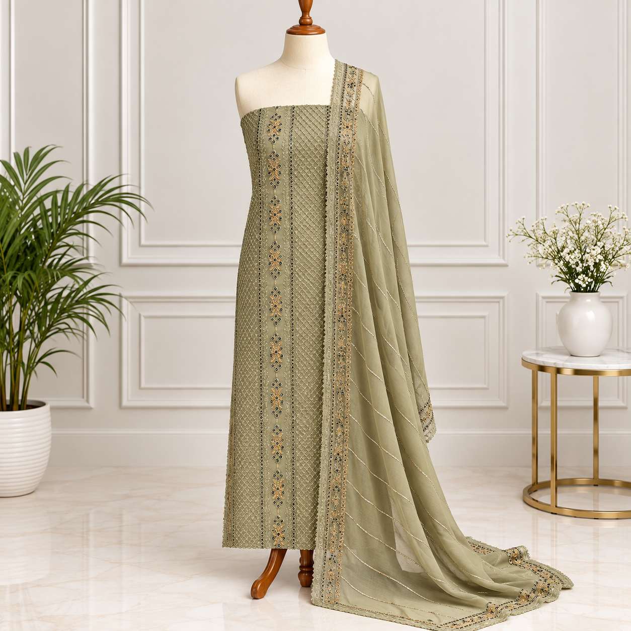 Embroidered Chiffon 2 Piece Side Bazoo (27)