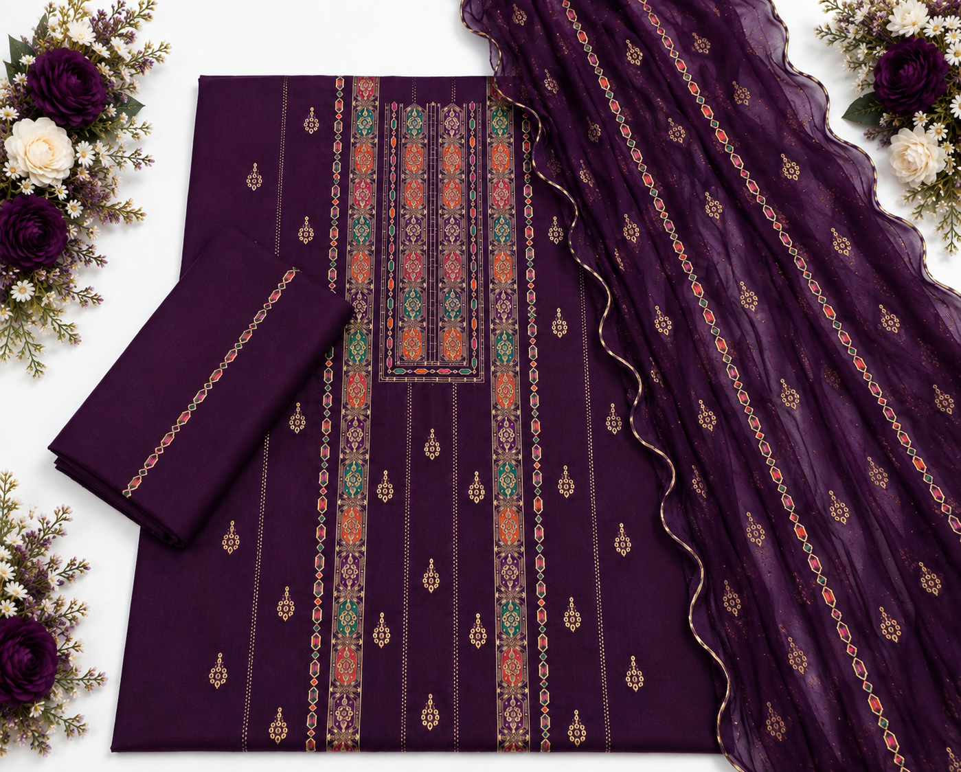 karandi 3 piece suit -KR 08