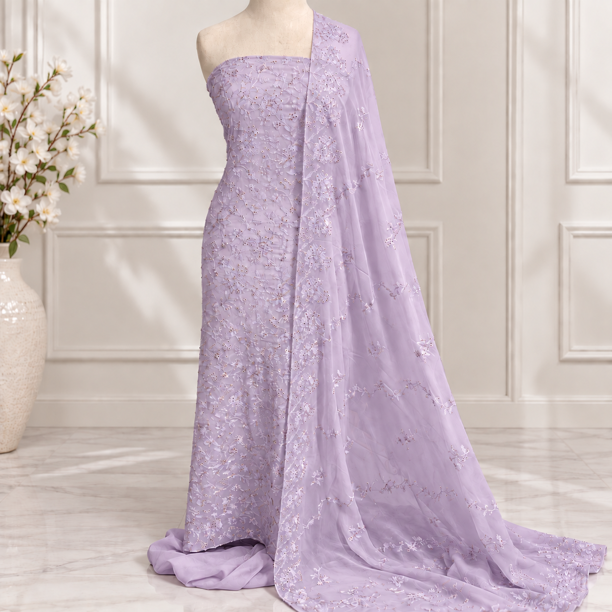 Embroidered Chiffon 2 Piece (02)