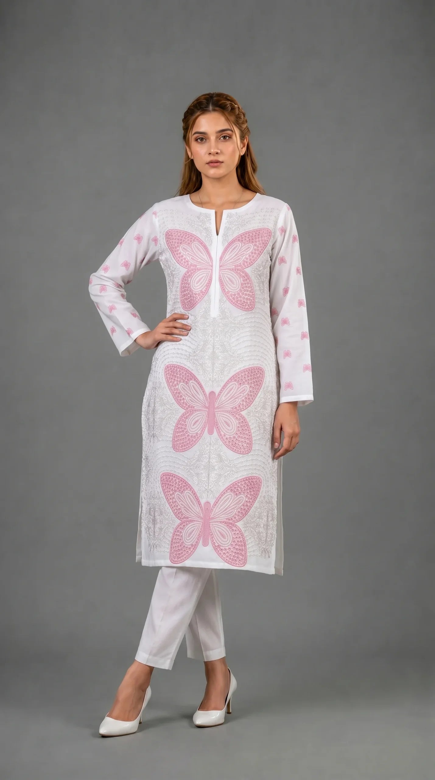 Lawn 2 Piece Unstitched Embroidered Suit AJC-TP610