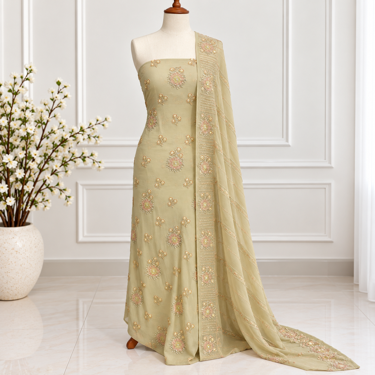 Embroidered Chiffon 2 Piece (11)
